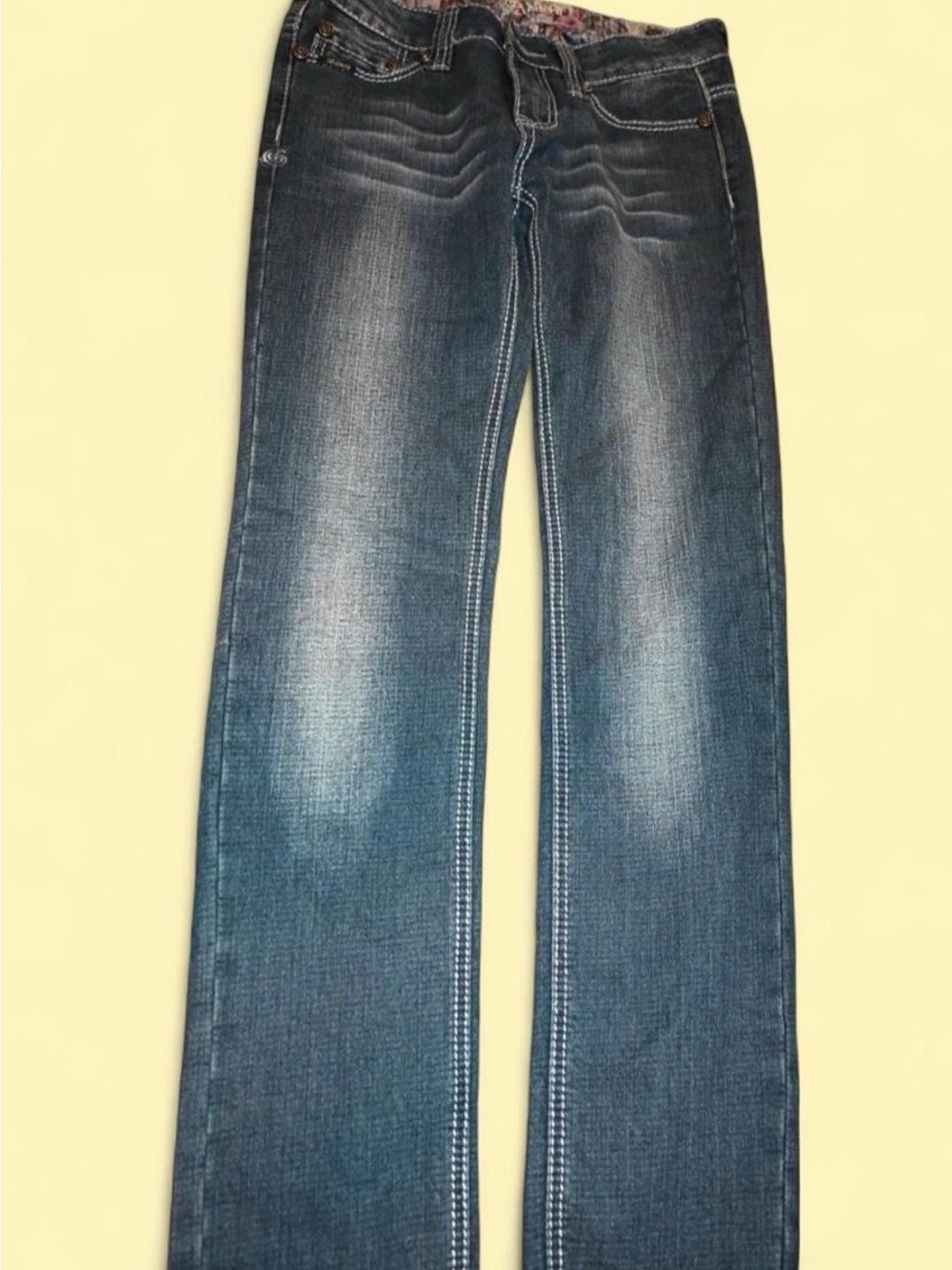 Adiktd Women's Blue Straight-Leg Jeans